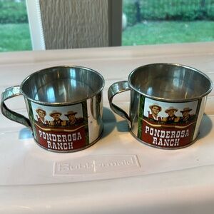 Ponderosa Ranch Tin Coffee Cups